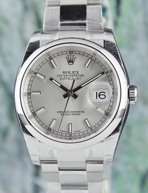 (image for) UNWORN ROLEX MEN SIZE STAINLESS STEEL OYSTER PERPETUAL DATEJUST / 116200